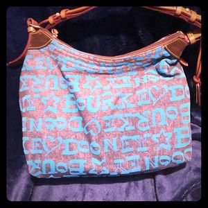 Dooney and Bourke Blue Doodle Purse